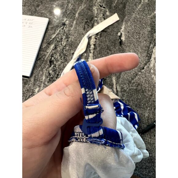 Vintage E Stewart blue and white striped swimsuit - Picture 9 of 11